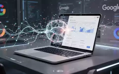 An abstract visualization of a glowing AI neural network integrated with a minimalist digital notebook interface, symbolizing advanced AI capabilities. - Foto: über boerse-global.de