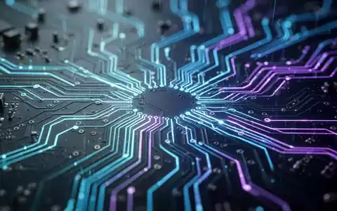 Nahaufnahme einer Computerplatine mit leuchtenden Leiterbahnen, die technologische Unterstützung und Zukunftssicherheit symbolisieren. - Foto: über boerse-global.de