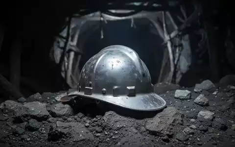Ein verwitterter Silberminenhelm liegt verlassen auf dunklem Fels, mit angedeuteter Minenumgebung im Hintergrund. - Foto: über boerse-global.de