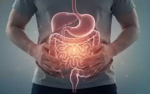 Abstrakte Darstellung von Verdauungsbeschwerden und Darmgesundheit mit weichem Fokus auf den Bauchbereich und Ă€therischen Lichteffekten. - Foto: ĂŒber boerse-global.de