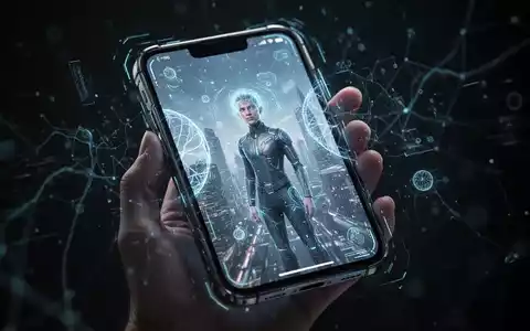 Close-up of a hand holding a smartphone displaying an AI-edited photo with digital overlays, symbolizing new AI tools. - Foto: über boerse-global.de