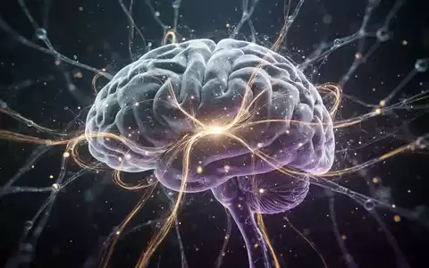 Eine stilisierte Darstellung eines Gehirns oder neuronalen Netzwerks mit leuchtenden Pfaden, die Dopamin-Signalwege symbolisieren. - Foto: über boerse-global.de