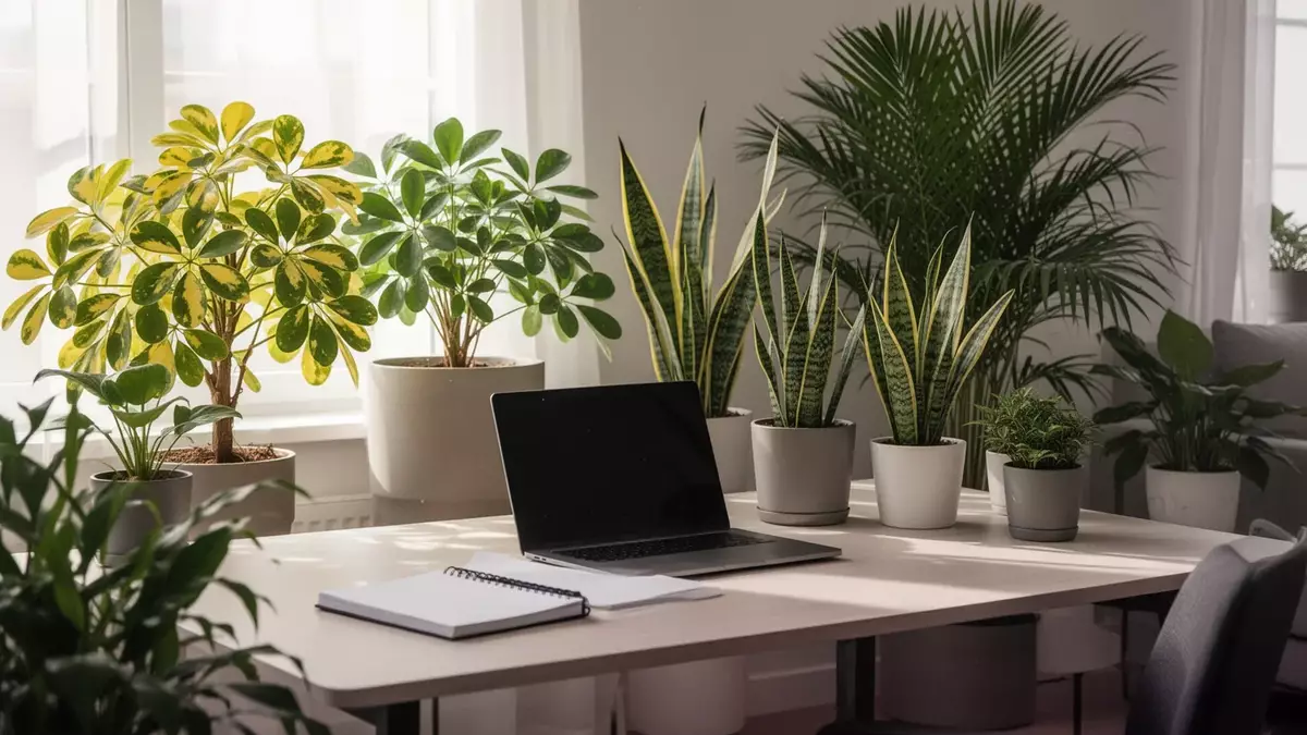 Homeoffice-Produktivitt: NASA-Pflanzen filtern Schadstoffe effizient