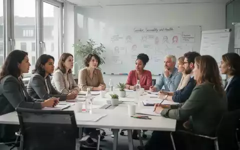 Eine vielfältige Gruppe von Menschen diskutiert in einem modernen Konferenzraum in Berlin, Fokus auf Geschlechter- und Sexualitätsthemen. - Foto: über boerse-global.de