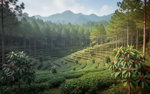 Eine weitläufige, nachhaltig bewirtschaftete Agrar- und Waldlandschaft in Lang Son, Vietnam, mit terrassierten Feldern und dichten Wäldern. - Foto: über boerse-global.de