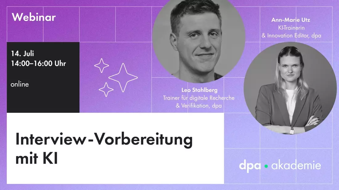 Interview-Vorbereitung mit KI - Bild: presseportal.de