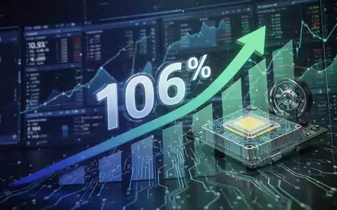 Grafik zeigt 106% Wachstum mit EV-Batteriekomponenten im Hintergrund, symbolisierend LION E-Mobility's Aktienperformance. - Foto: über boerse-global.de