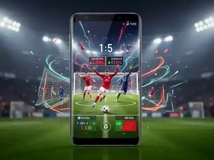 A Samsung Galaxy smartphone displaying its Always On Display with sports scores and stock prices on a dark background. - Foto: über boerse-global.de