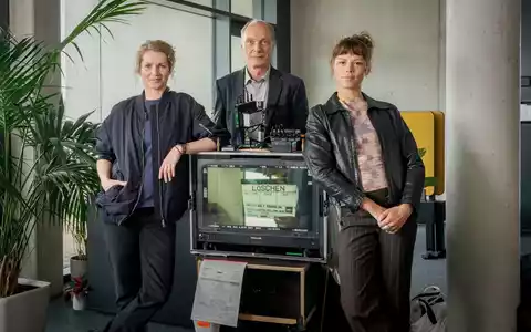 Dreharbeiten für neuen MDR-„Tatort“ aus Dresden „Löschen“ - Foto: presseportal.de