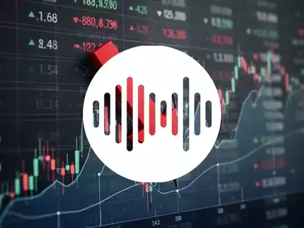 Ein roter Abwärtspfeil durchbricht einen digitalen Aktienchart, der einen deutlichen Kursrückgang anzeigt, mit unscharfen Finanzdaten im Hintergrund. - Foto: über boerse-global.de