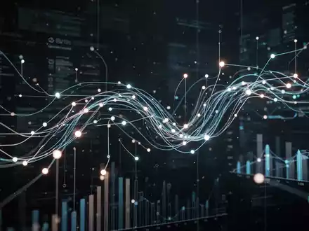 Abstrakte Darstellung von digitalen Finanzdaten und vernetzten Prozessen, die E-Rechnungen und Compliance symbolisieren. - Foto: über boerse-global.de