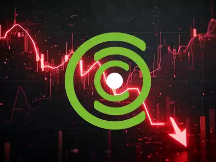 Ein stilisierter, roter Abwärtstrend auf einem digitalen Finanzchart, der einen Aktienkursrückgang darstellt. - Foto: über boerse-global.de