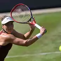 Tatjana Maria gewinnt ihr Auftaktspiel in London. (Archivbild) - Foto: Arne Dedert/dpa