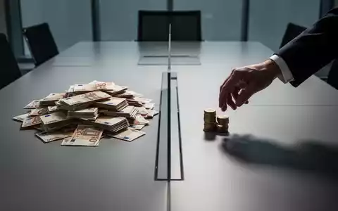 Zwei Stapel Euro-Banknoten auf einem Konferenztisch, ein großer und ein sehr kleiner, getrennt durch eine Barriere. - Foto: über boerse-global.de