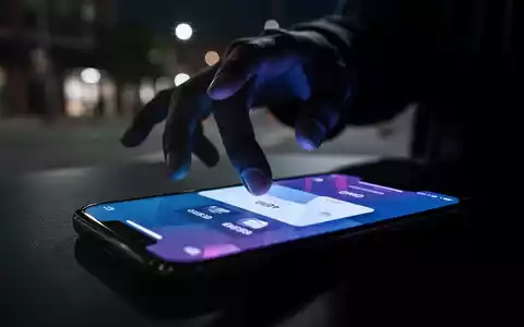 Nahaufnahme eines Smartphone-Bildschirms mit einer Zahlungs-App und einer schattenhaften Hand, die darauf zugreift, symbolisiert Betrug. - Foto: über boerse-global.de