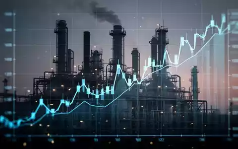 Ein starker, aufwärts gerichteter Börsenchart, der auf die Silhouette einer Chemiefabrik oder eines Labors überlagert ist. - Foto: über boerse-global.de