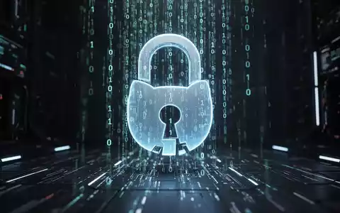 A digital padlock icon with binary code flowing over a GitHub Octocat logo, symbolizing cybersecurity and data protection. - Foto: über boerse-global.de