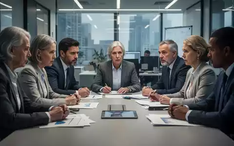 Eine Gruppe von Fachleuten diskutiert ernsthaft um einen Konferenztisch, Symbol für die Debatte um Betriebsrenten. - Foto: über boerse-global.de