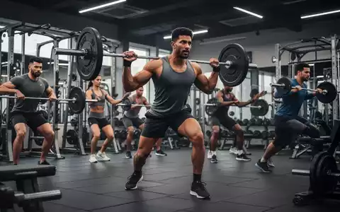 Eine Gruppe von Athleten trainiert in einem modernen Fitnessstudio, wobei sie Kraft- und Ausdauertraining kombinieren. - Foto: ĂŒber boerse-global.de