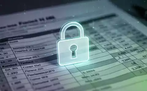Ein stilisiertes digitales Schloss-Symbol über einem Dokument mit sensiblen Daten, das Datenschutz im Personalwesen darstellt. - Foto: über boerse-global.de