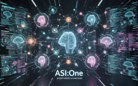 Ein futuristisches digitales Interface zeigt ein Netzwerk miteinander verbundener KI-Agenten und holografische Datenströme. - Foto: über boerse-global.de