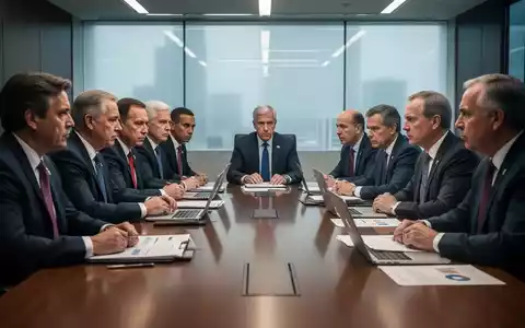 Eine Gruppe von Regierungsvertretern, Arbeitgeberverbänden und Gewerkschaftsführern diskutiert an einem Konferenztisch über Reformen. - Foto: über boerse-global.de