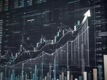 Abstrakte Darstellung des Nasdaq-Börsenparketts mit digitalen Finanzdaten und Grafiken, die eine bevorstehende Abstimmung andeuten. - Foto: über boerse-global.de
