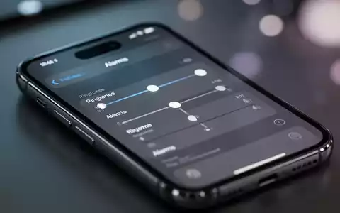 Nahaufnahme eines Smartphones mit separaten Lautstärkereglern für Klingeltöne und Alarme auf dem Bildschirm. - Foto: über boerse-global.de
