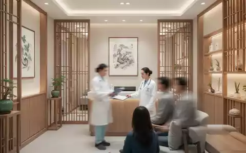 Ein modernes Klinikinterieur mit subtilen Elementen der traditionellen chinesischen Medizin, das eine ruhige Atmosphäre schafft. - Foto: über boerse-global.de