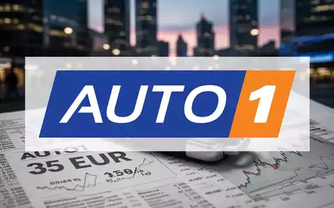 Ein moderner Autoschlüssel mit dezentem AUTO1-Logo liegt auf einer Finanzzeitung mit Börsencharts und der Zahl 35 EUR. - Foto: über boerse-global.de