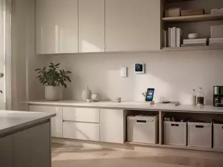 Ein aufgeräumtes, minimalistisches Zuhause mit viel natürlichem Licht, das Sauberkeit und Organisation symbolisiert. - Foto: über boerse-global.de