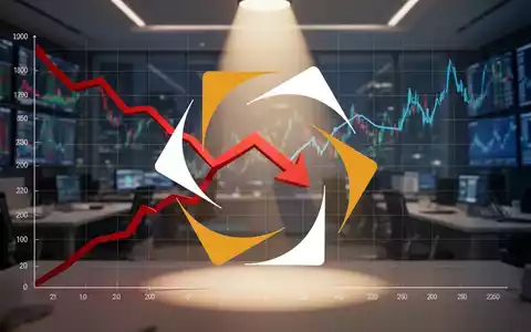 Grafik einer stark fallenden Linie oder eines Pfeils, der einen Rückgang der Short-Quote symbolisiert, in einem Finanzumfeld. - Foto: über boerse-global.de