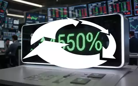 Nahaufnahme eines digitalen Börsentickers mit einem positiven prozentualen Gewinn auf einem Finanzterminal. - Foto: über boerse-global.de