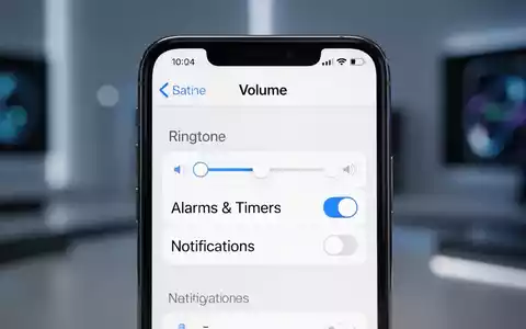 Close-up of an iPhone screen showing iOS 27's new separate volume sliders for ringtones, alarms, and notifications within the Settings app. - Foto: über boerse-global.de
