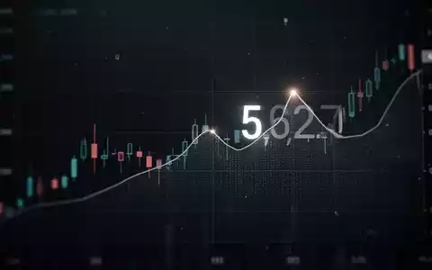 Abstrakte Darstellung eines Finanzdiagramms, das einen leichten Rückgang vor einem hellen Punkt oder einer Spitze symbolisiert. - Foto: über boerse-global.de