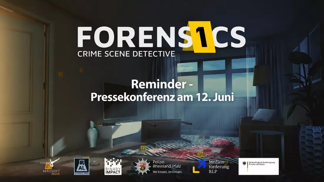 LKA-RP: Reminder - Einladung zur gemeinsamen Pressekonferenz am 12. Juni: Vorstellung des Kriminaltechnik-Simulators Forensics: Crime Scene Detective - Bild: presseportal.de
