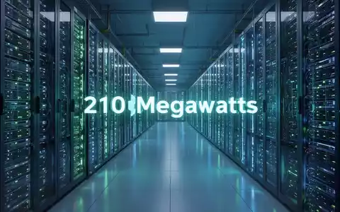 Ein riesiges, modernes Rechenzentrum mit leuchtenden Server-Racks, die immense Leistung und fortgeschrittene Technologie symbolisieren. - Foto: über boerse-global.de