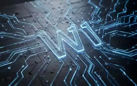 Abstract image of glowing blue lines and circuits on a dark surface, symbolizing a digital system update and data flow. - Foto: über boerse-global.de