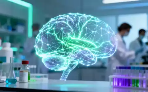 Abstrakte Darstellung von künstlicher Intelligenz in einem modernen Laborumfeld, symbolisiert die neue KI-Leitung bei Evotec. - Foto: über boerse-global.de