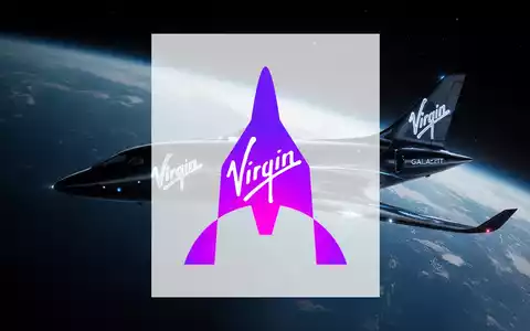 Ein futuristisches Virgin Galactic Raumschiff im Weltall mit Blick auf die Erdkrümmung, symbolisiert den teuren Weltraumtourismus. - Foto: über boerse-global.de