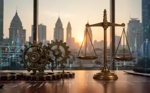 Abstrakte Darstellung von Corporate Governance, die Stabilität und Strategie in einem indischen Finanzkontext symbolisiert. - Foto: über boerse-global.de