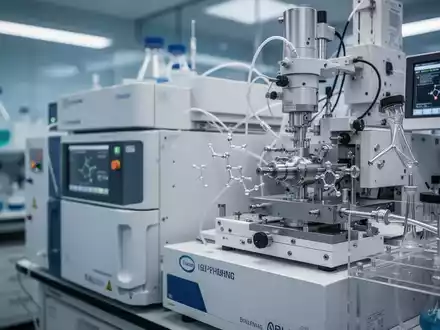 Nahaufnahme von Laborgeräten, die Präzision und technologische Fortschritte in der pharmazeutischen Forschung symbolisieren. - Foto: über boerse-global.de