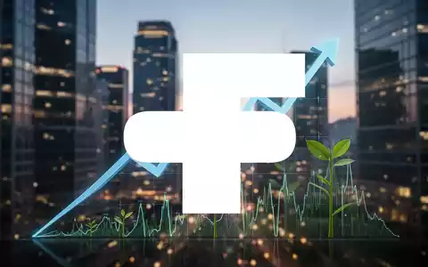 Eine stilisierte Grafik zeigt eine abnehmende Schuldenkurve vor einem unscharfen Finanzviertel bei Sonnenuntergang. - Foto: über boerse-global.de