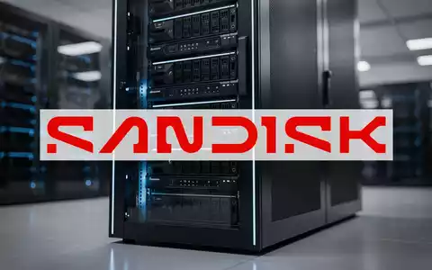 Ein Server-Rack mit blauen Lichtern, das Technologie und schnelles Wachstum darstellt. - Foto: über boerse-global.de
