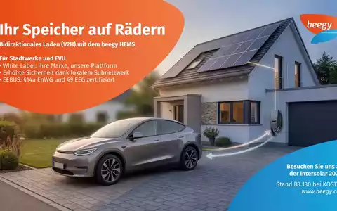 beegy und KOSTAL bündeln Kompetenzen auf der Intersolar / Gemeinsamer Messeauftritt rückt bidirektionales Laden in den Fokus - Foto: presseportal.de