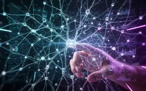 An ethereal human hand interacts with a glowing, intricate holographic neural network, symbolizing AI testing and development. - Foto: über boerse-global.de