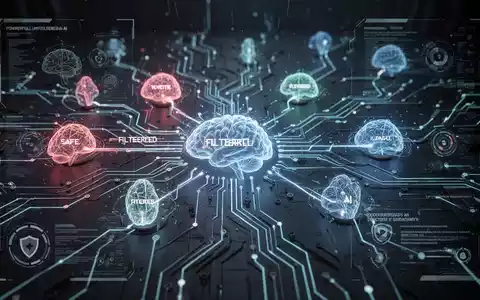 Ein abstraktes Bild einer digitalen Gehirnstruktur oder eines komplexen Schaltkreises mit leuchtenden Verbindungen, die KI-Modelle symbolisieren. - Foto: über boerse-global.de