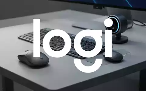 Eine stilvolle Logitech-Maus, Tastatur und Webcam auf einem modernen Schreibtisch, die neue Produktlinien andeuten. - Foto: über boerse-global.de
