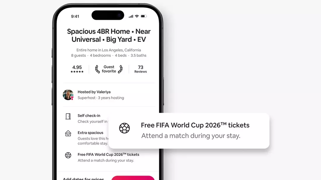 Gastgeber:innen auf Airbnb bieten Gästen das ultimative Upgrade: Freikarten für die FIFA Fussball-Weltmeisterschaft 2026 [TM] - Bild: presseportal.de