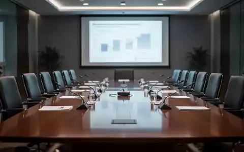 Ein langer, leerer Konferenztisch in einem modernen Regierungsbüro, der wichtige Verhandlungen und politische Entscheidungen symbolisiert. - Foto: über boerse-global.de